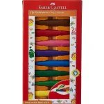 Faber-Castell Kindergarten Girp Crayons- 10 Pieces,Multicolor