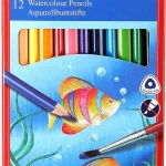 Faber-Castell Water Color Pencils With Paint Brush - Pack Of 12 (Assorted)