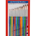 Faber-Castell Tri-Grip Brush - Round, Pack Of 13 (Assorted)