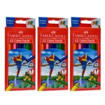 Faber Castell 12 Color Pencils Triangular Shape (Pack Of 3)