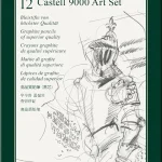 Faber-Castell Castell 9000 Pencil Set-Pack Of 12|Black
