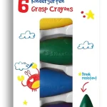 Faber-Castell Kindergarten Grasp Crayons - Pack Of 6 (Assorted)