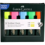 Faber-Castell Fine Textliner - Pack Of 5 (Assorted)