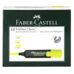 Faber-Castell Chisel Textliner - Pack Of 10 (Yellow)