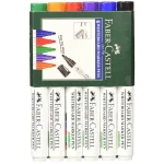 Faber-Castell Bold Point Tip Whiteboard Marker - Pack Of 6 (Assorted)