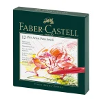 Faber-Castell Pitt Artist Color Pen Brush Set - Pack Of 12, B Multicolor