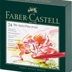 Faber-Castell Pitt Artist Color Pen Brush Set - Pack Of 24, B Multicolor