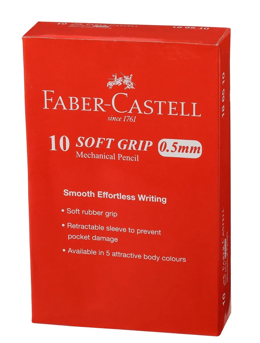 186510.webp Faber-Castell Soft-Grip Mechanical Pencil - 0.5mm (Assorted) - Image 1