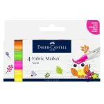 Faber-Castell CREATIVE STUDIO FABRIC MARKER- NEON SET OF 4