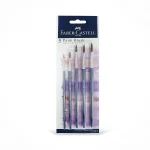 Faber-Castell Angular Synthetic Round Brushes (2, 4, 6, 8, 10)