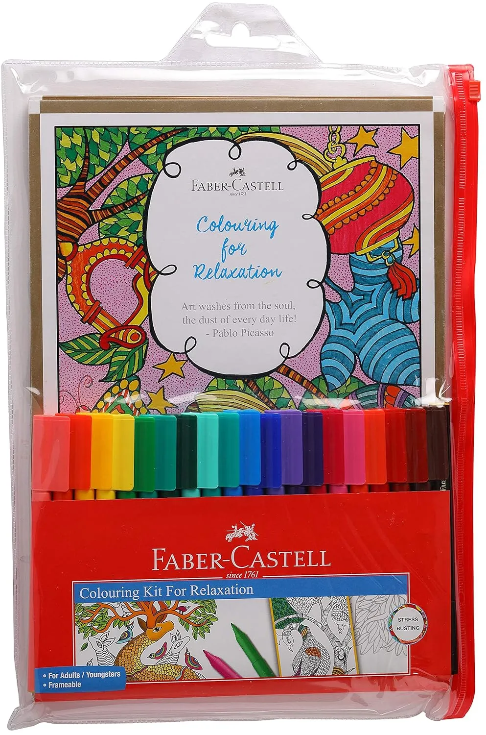 55715.webp Faber-Castell Coloring For Relaxation Kit - Round (Assorted) - Image 1