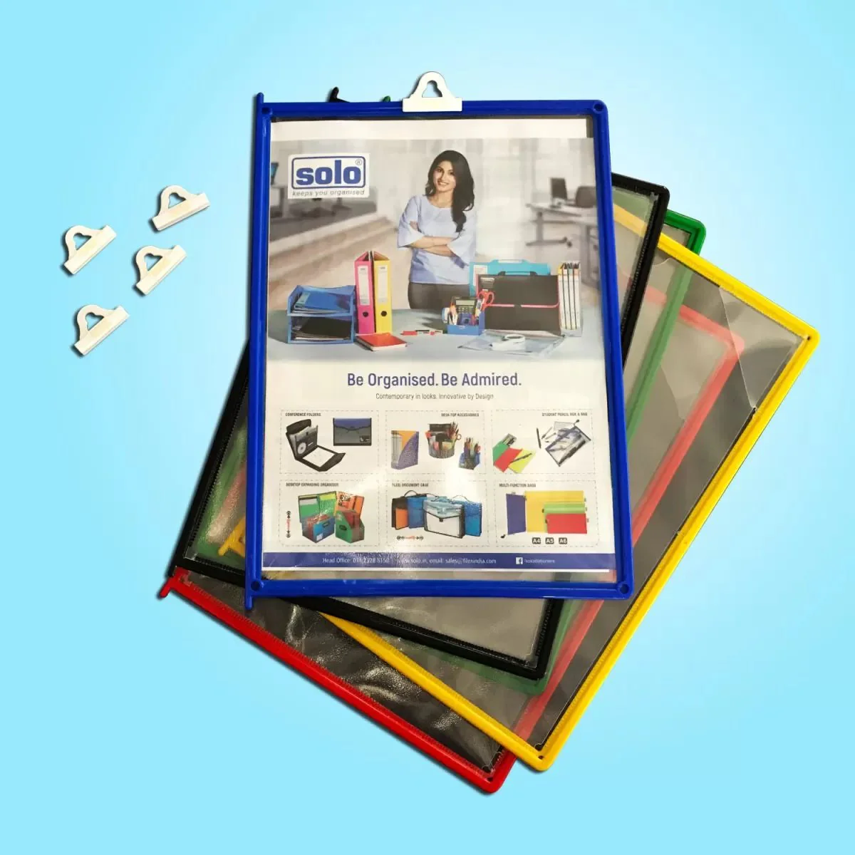 DF005.webp Solo SOP Display Frame with Re-attachable Hanging Hook (set of 5 N) DF005 - Image 1