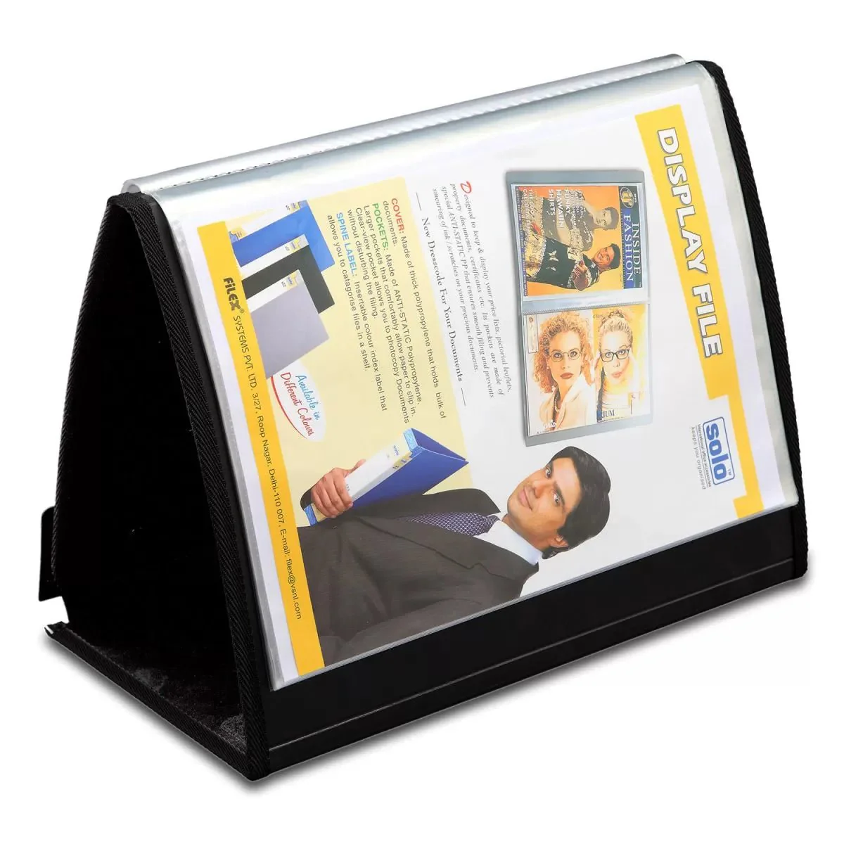 DF402.webp Solo Rollover Show File – 20 Side Loading Pockets, A4 size (DF402) Landscape - Image 1