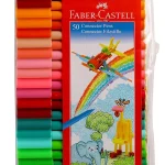Faber-Castell Medium Point Connector Pen Set - Pack Of 50, Multicolor