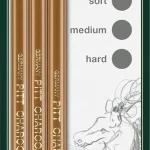 Faber-Castell Charcoal Pencil Pitt Set - Pack Of 3