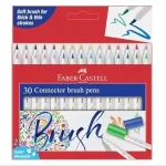 Faber-Castell 30 Connector Brush Pen, Ink Multicolor