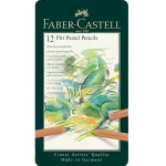 Faber-Castell Pitt Pastel Pencil Set - Pack Of 12, Multi-coloured, Multi
