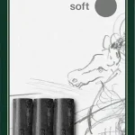 Faber-Castell Soft Pitt Charcoal Stick Set - Pack Of 3