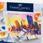 Faber-Castell 169624 Creative Studio Watercolours - Pack Of 24 (24 X 9 Ml), Multicolor