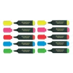 Faber-Castell Textliner Classic (Highlighters) Pack Of 10 (5 Colours 2Pc Each),Yellow