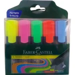 Faber-Castell Classic Chisel Point Textliner - Multicolour, Pack Of 5