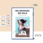 Solo AD-UP Display Stand – Plastic, Single Side | Pack of 4