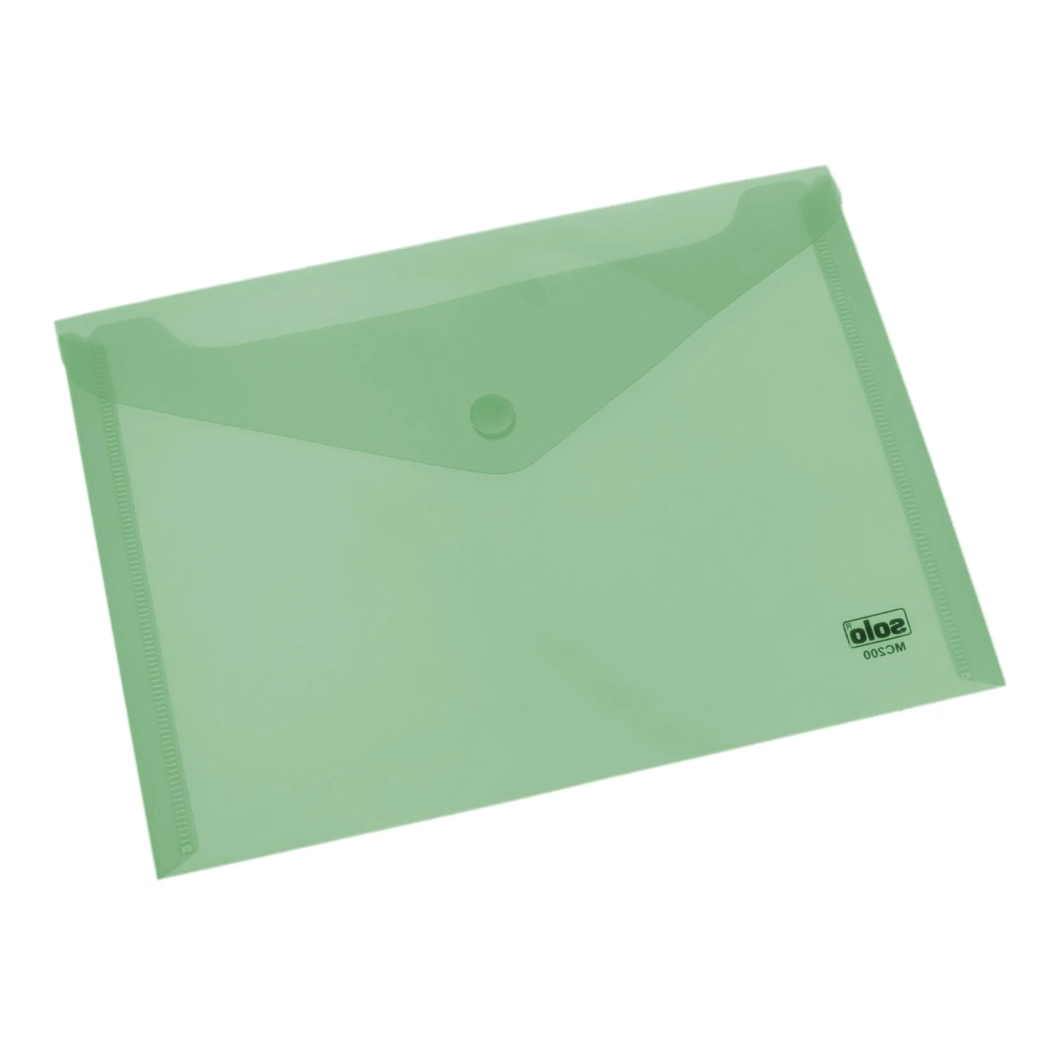 MC200.webp Solo Transparent Button Bag, Cheque & A5 size (Pack of 10) - Image 1