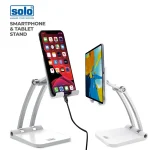 Solo Heavy Duty Smartphone & Tablet Stand, Multi Angle Adjustable, Portable, Non Slip, Widely Compatible | MS002