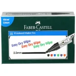 Faber-Castell Whiteboard Bold Point Type Marker - Black, Pack Of 10