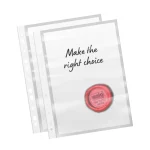 Solo Sheet Protector – 11 Hole, GOLD (100+100 Microns), A4 (SP103), Pack of 50