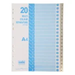 Solo Plastic Separators – 1 to 20 Tabs | 1 to 31 Tabs | A4